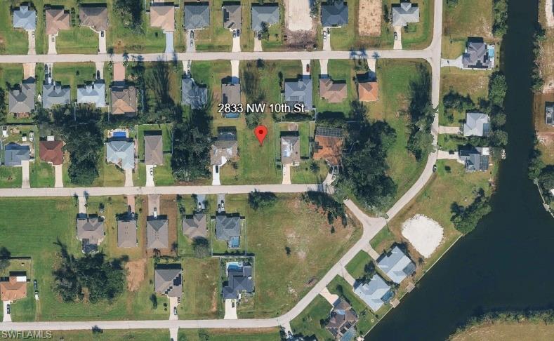 Aerial map of property and surrounding area