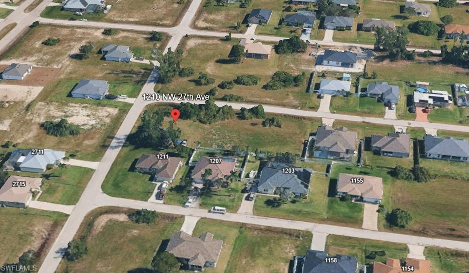 Aerial view of property's location