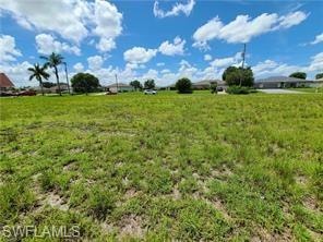Expansive grassy lot providing a spacious building envelope
