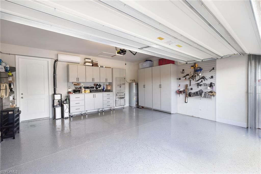 Epoxy Floor and Built in Storage cabinets and drawers (climate Controlled)