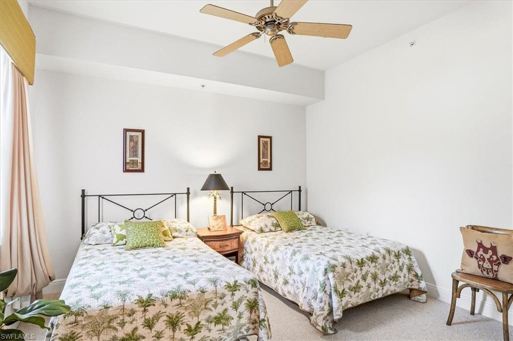 Generously sized bedroom two full beds