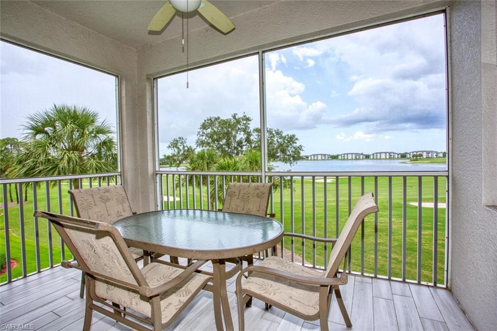 Lanai overlooking golf course