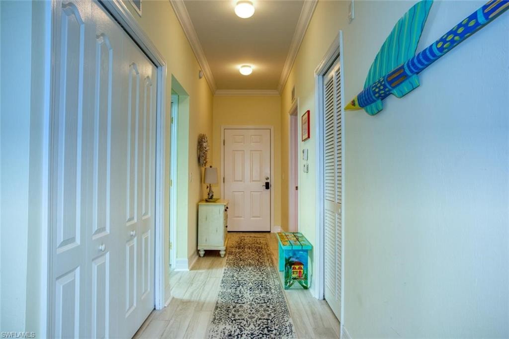 Laundry in hallway