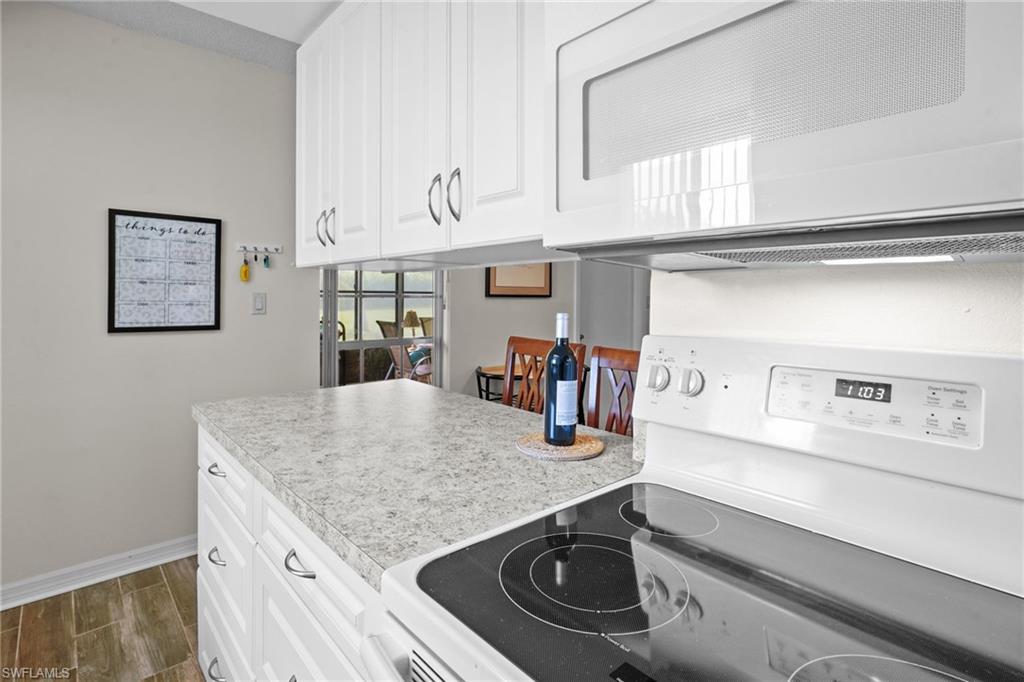 Kitchen. Nice window over the sink for lots of natural light. Updated cabinetry and countertops. Range/oven, washer/dryer, refrigerator with water/ice on the door. All kitchen items are included.
