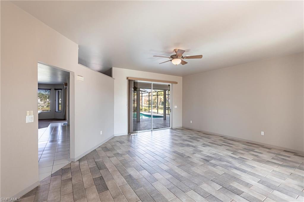 Leading out to lanai or to eat-in kitchen & entertainment wing.