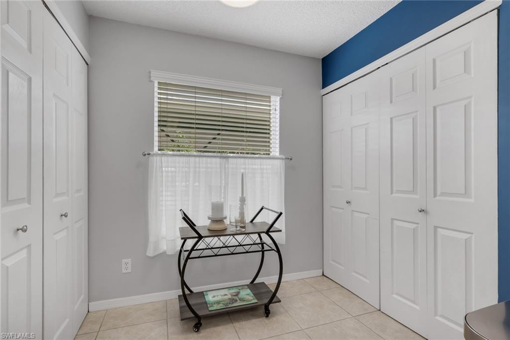 Doors to the left are to the pantry while the doors to the right house the washer and dryer