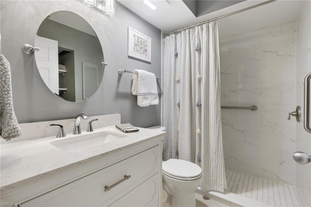 Recently remodeled with new fixtures and walk-in shower