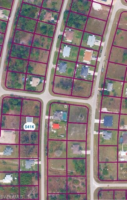 Aerial Property Map. Displaying individual parcels and structures within a plotted development