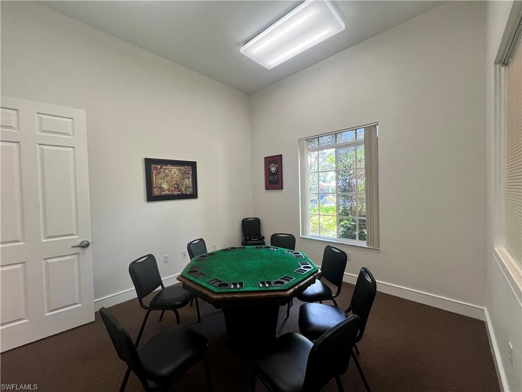 Playroom with baseboards