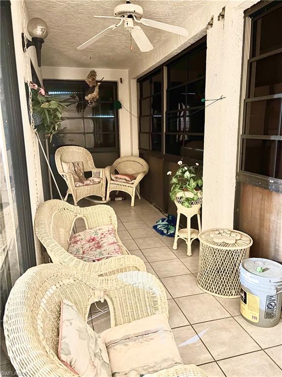 Screened in Lanai with hurricane shutters.