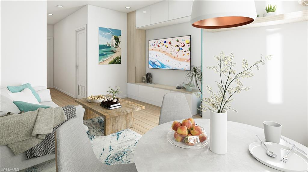 Living room baseboards