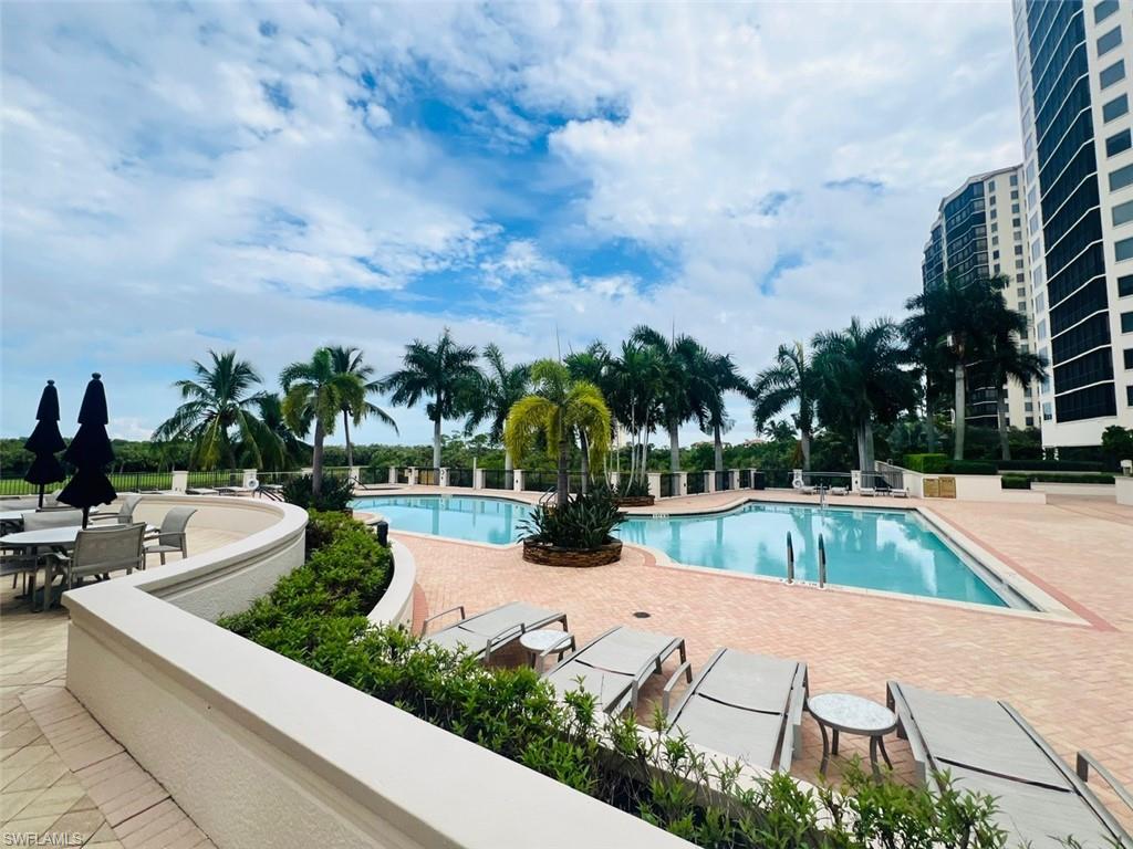 View of pool with a patio area