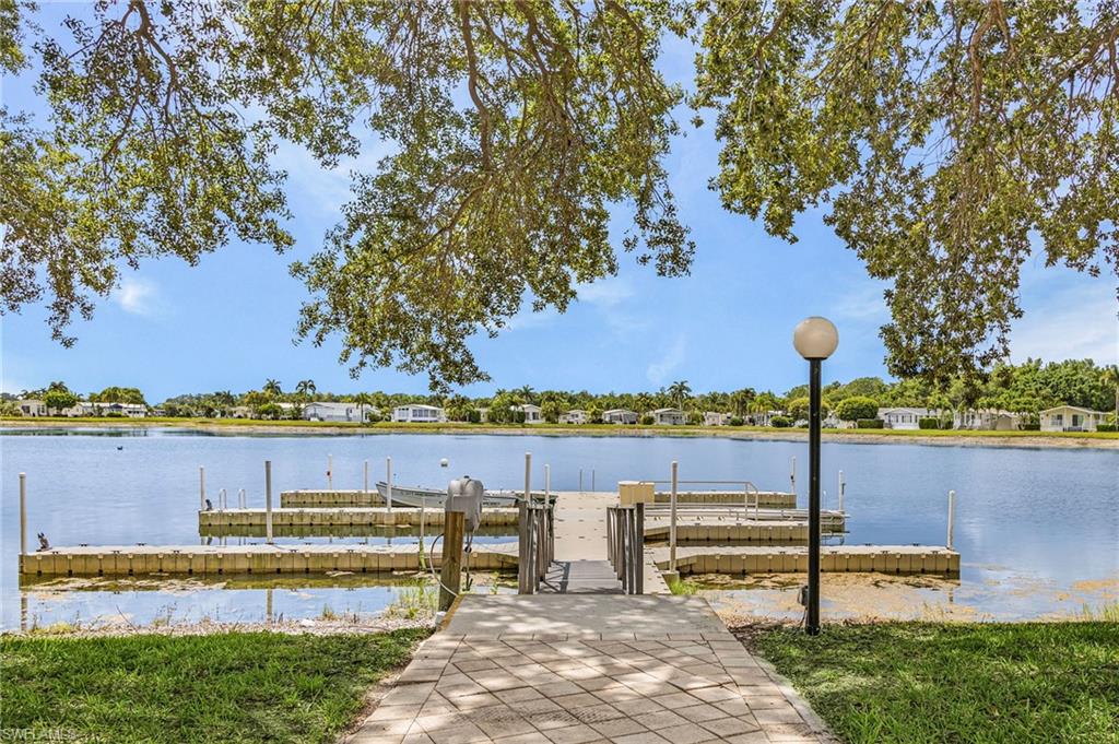 Community boat dock.