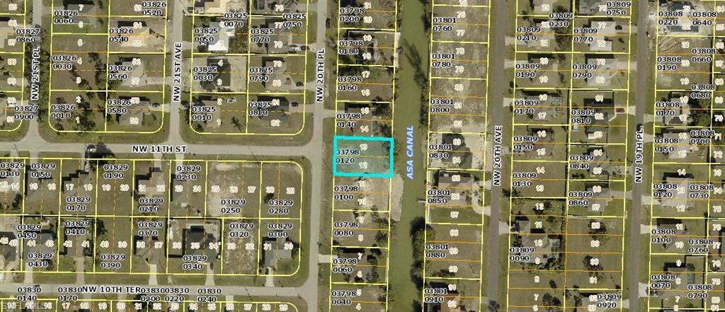 Map / location with property parcel outlined