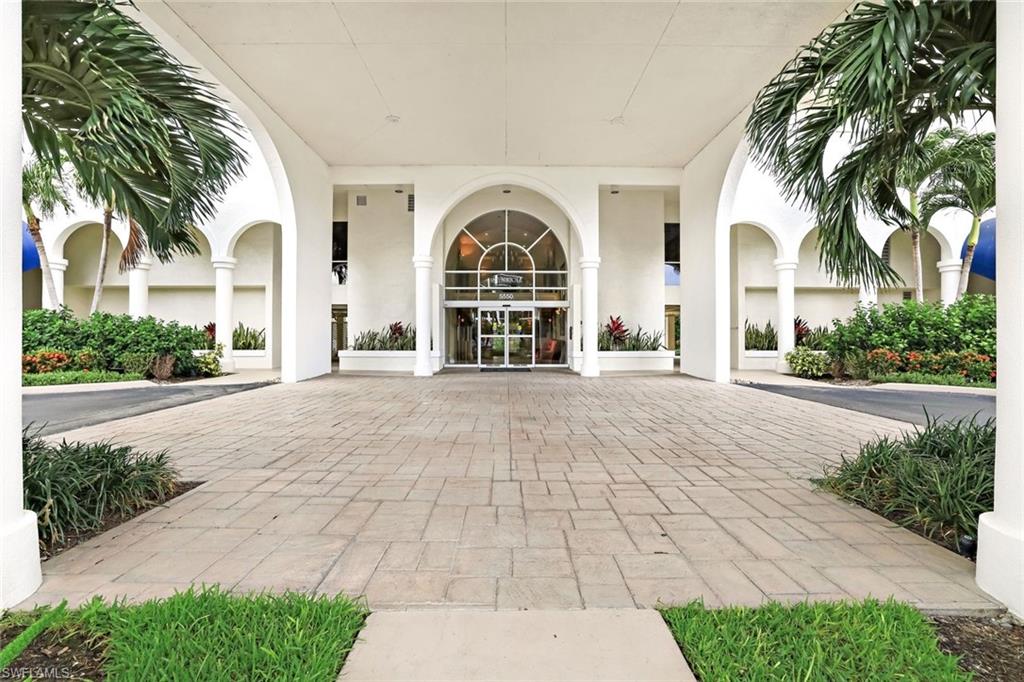 Doorway to property featuring french doors