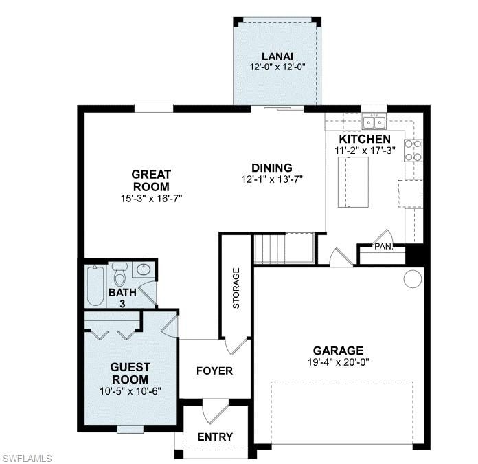 Tortuga First Floor