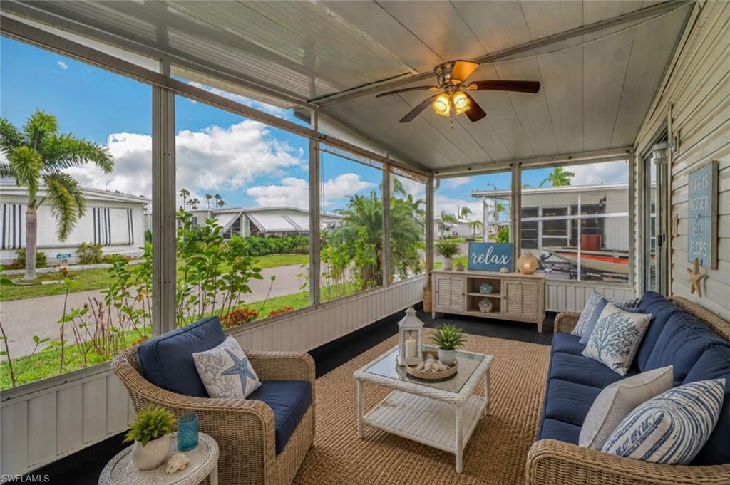 Virtually Staged Screened-In Lanai