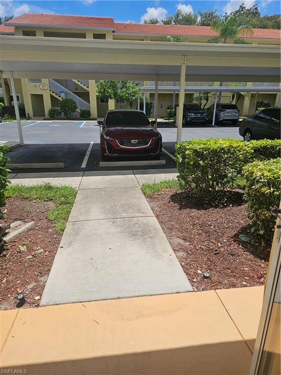 Your reserved covered parking spot right outside your door!