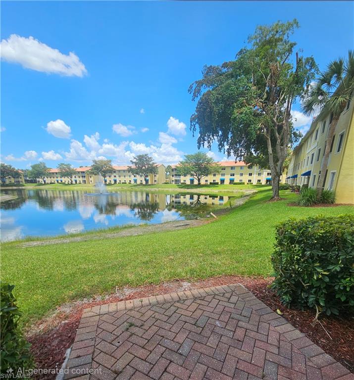 View from your private pavered patio
