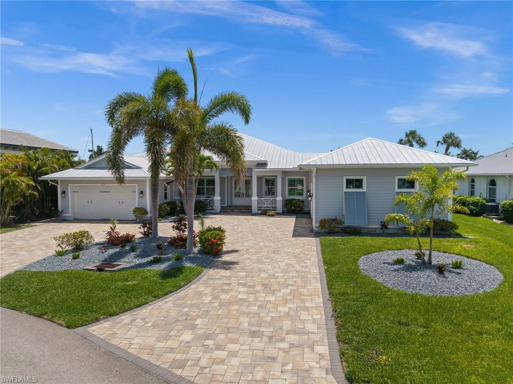 Lots of pavers from the front to the back