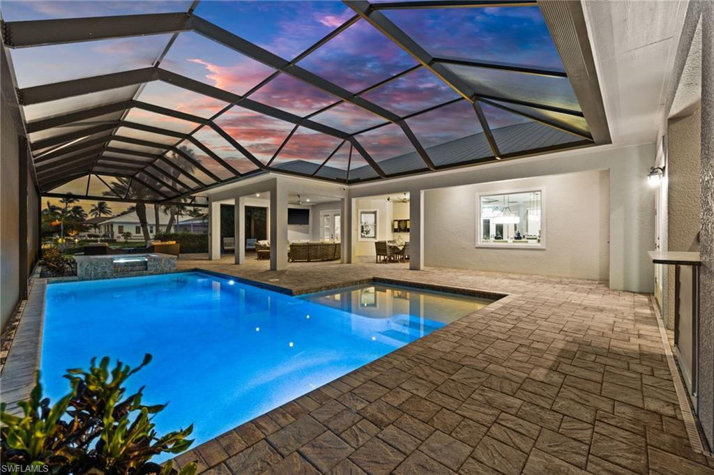 This home has excellent evening entertainment areas