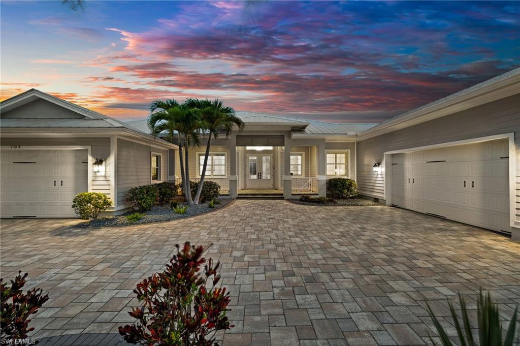 The view as your guests pull up in the evening