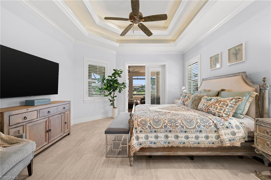 Direct access to the lanai and pool from the primary suite