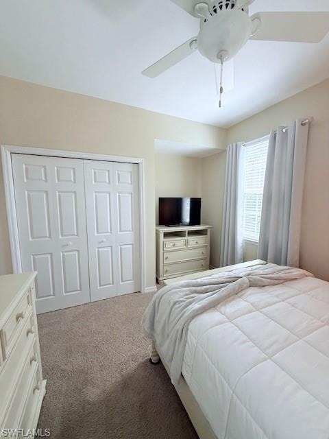 Guest bedroom featuring a ceiling fan, TV, and Queen bed