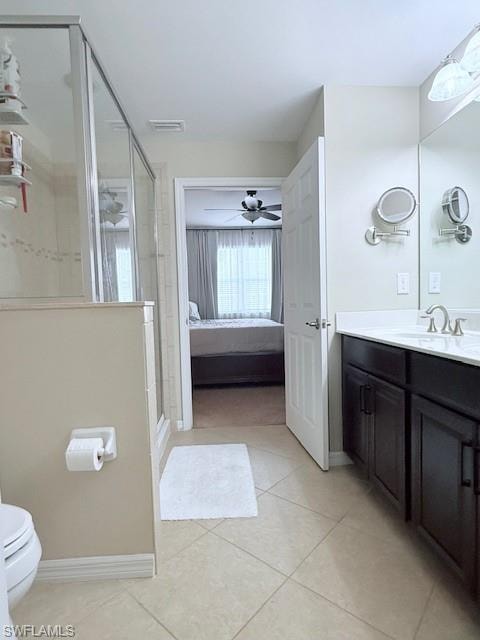 Master en-suite bathroom with dual vanities.