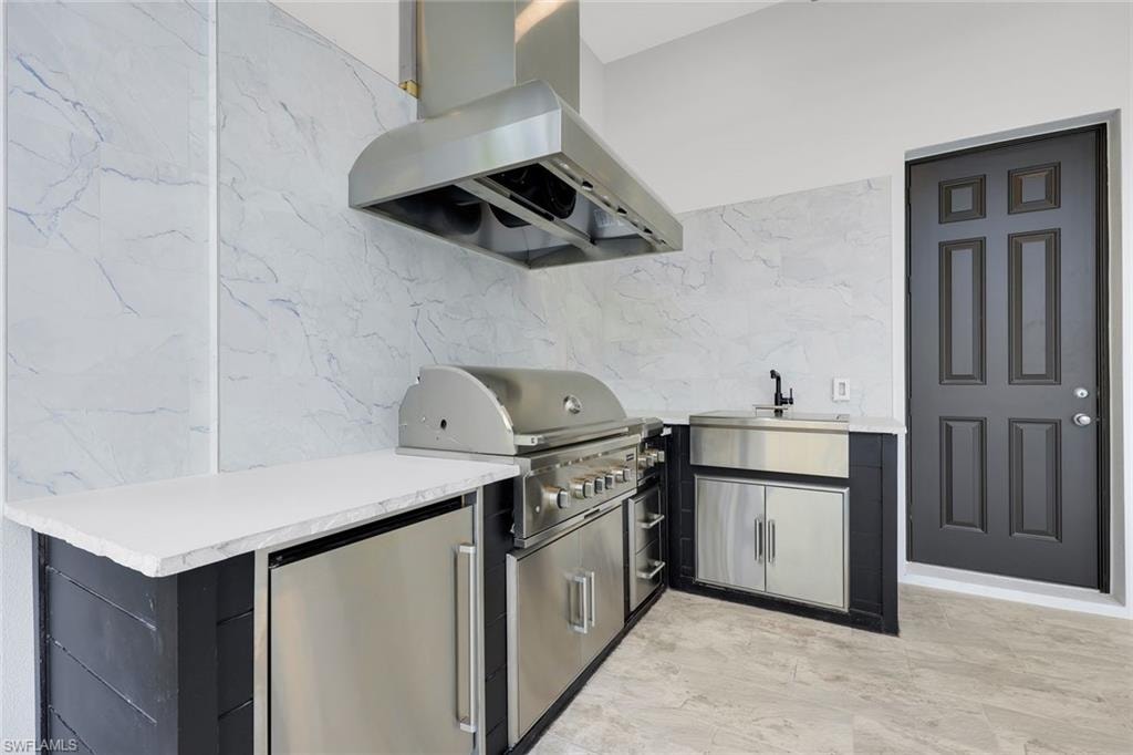 Brand New Outdoor Kitchen