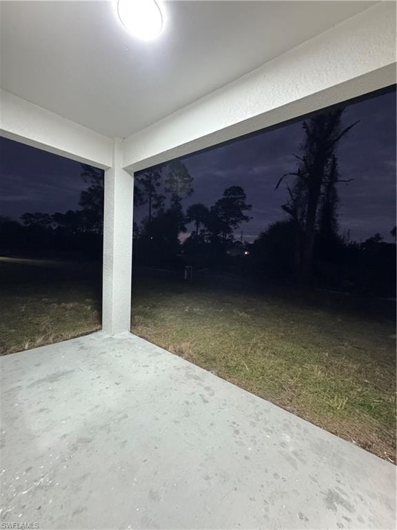 View of yard featuring a patio area