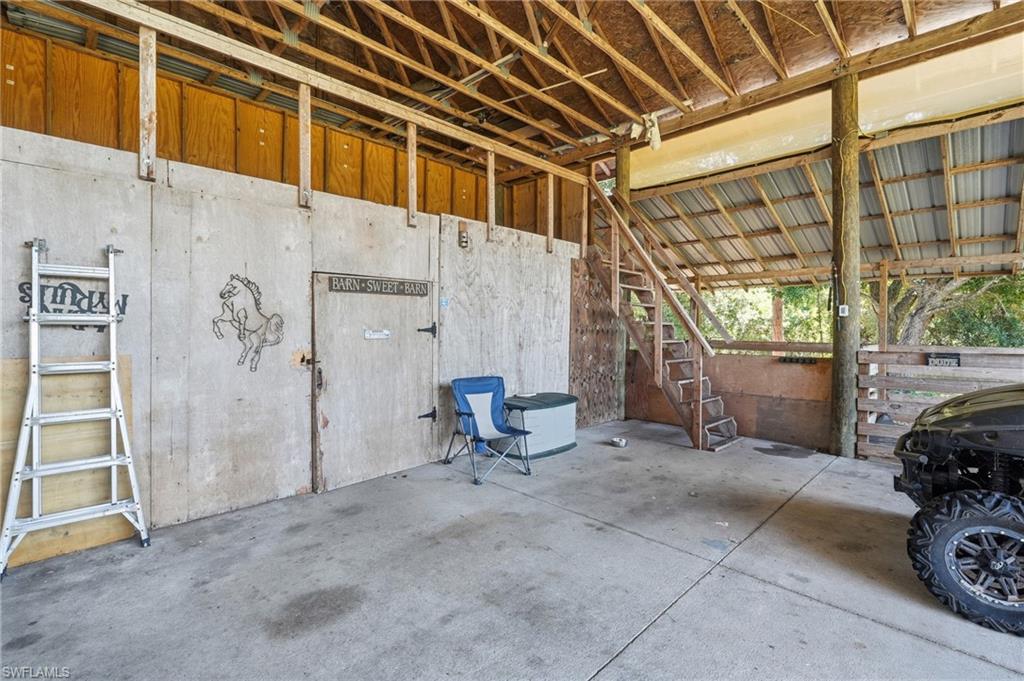 Tack Room and Hay loft