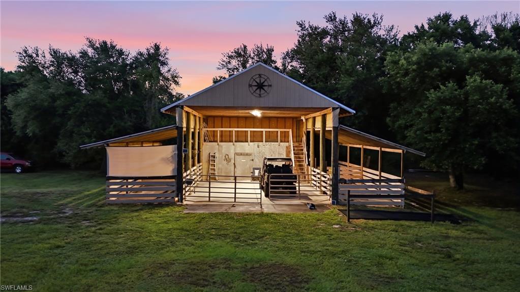 Barn twilight