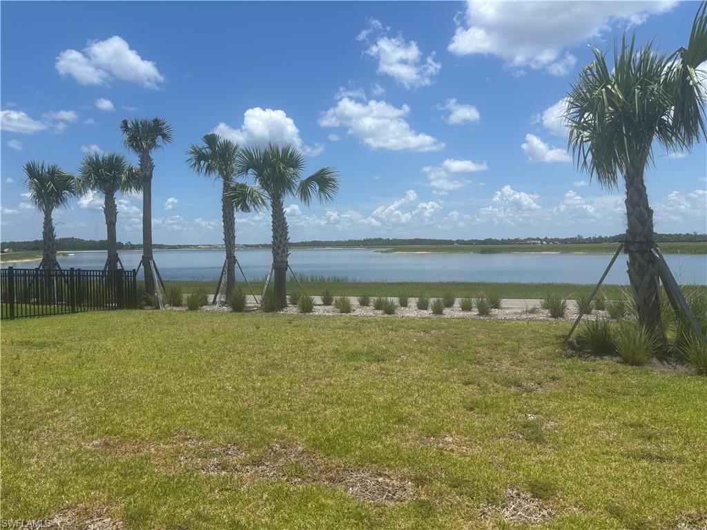 View from enclosed lanai of beautiful large lake
