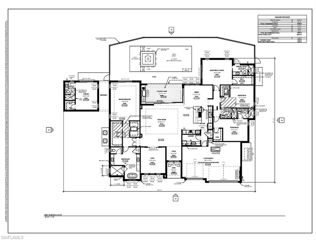 Custom Residence Floor Plan