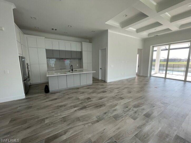 Kitchen and dining areas