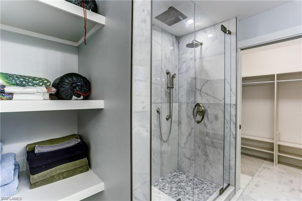 large walk-in closet.