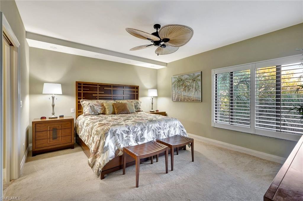 Spacious master suite with Tommy Bahama furnishings.