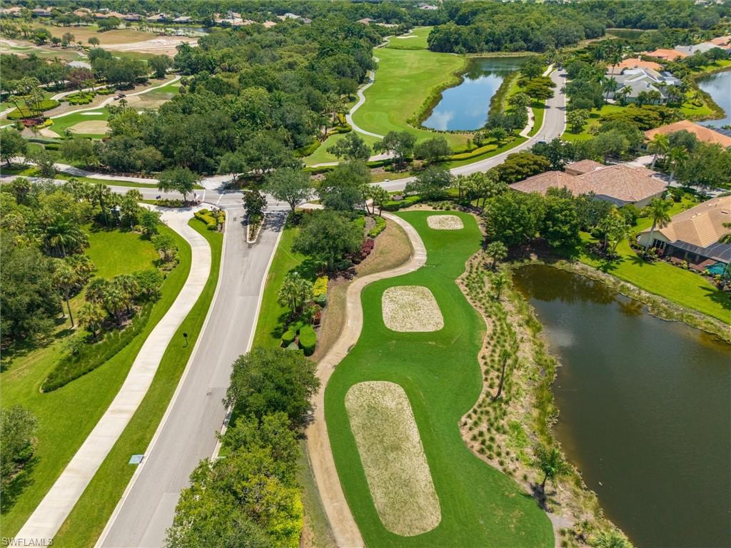 Expansive golf course and water features define this community setting