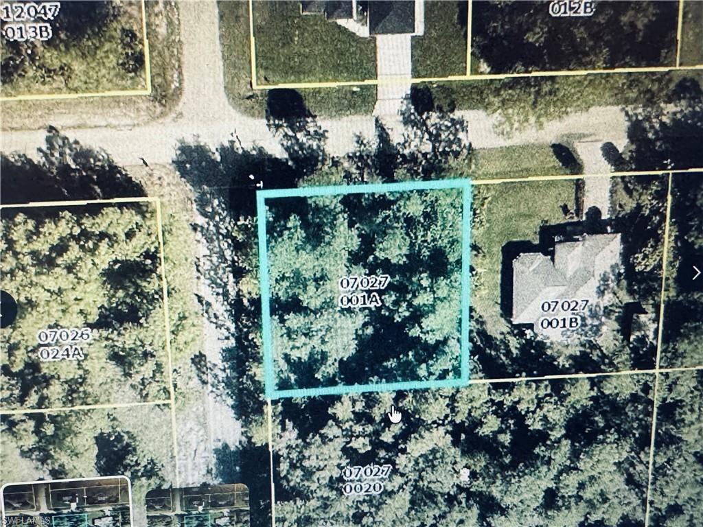 Aerial Property Map. Displaying the property boundaries and identifying adjacent parcels