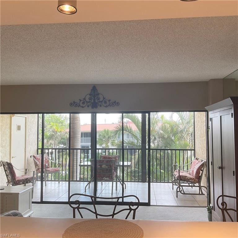 View of first floor lanai overlooking the canal