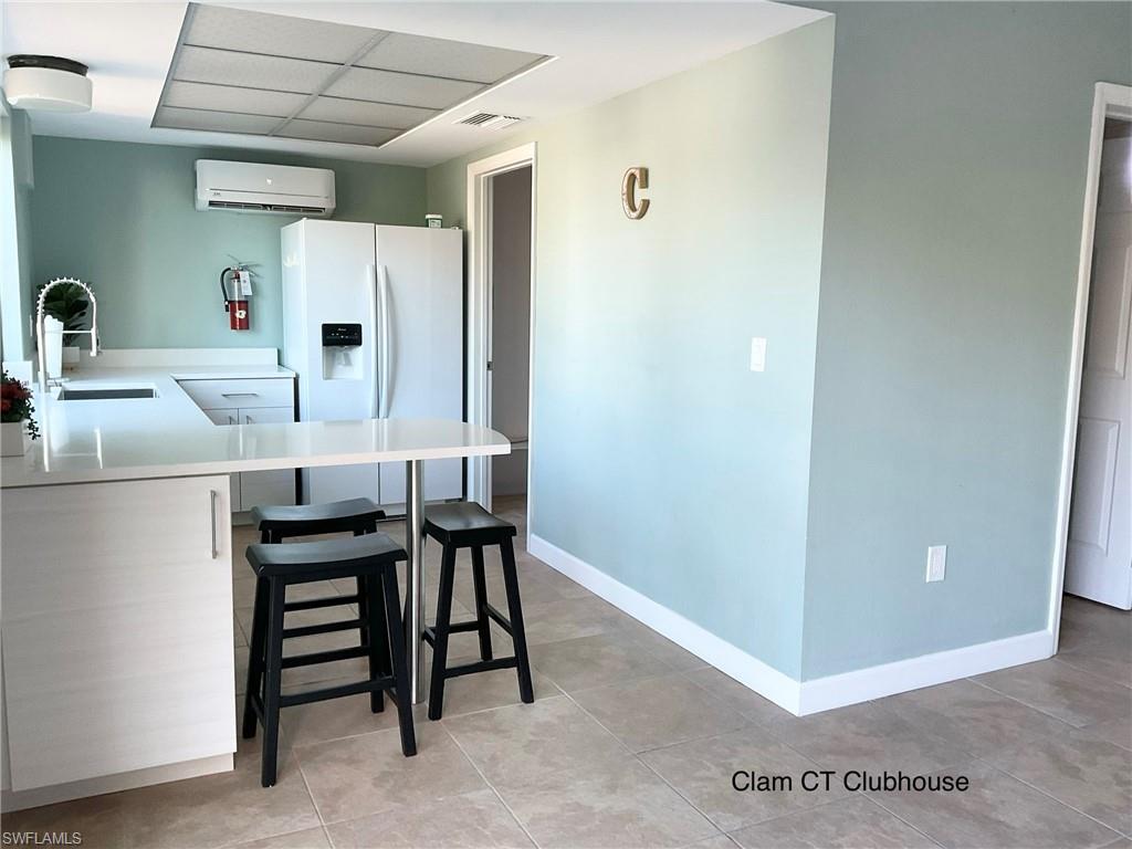 Kitchen area in clubhouse