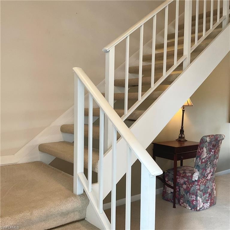 Stairs leading to upper level
