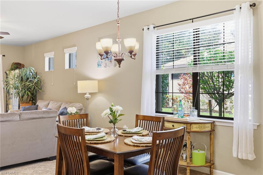 Located off the kitchen with lots of natural light flowing through