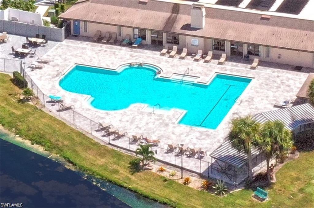 Salt water pool with lap lanes