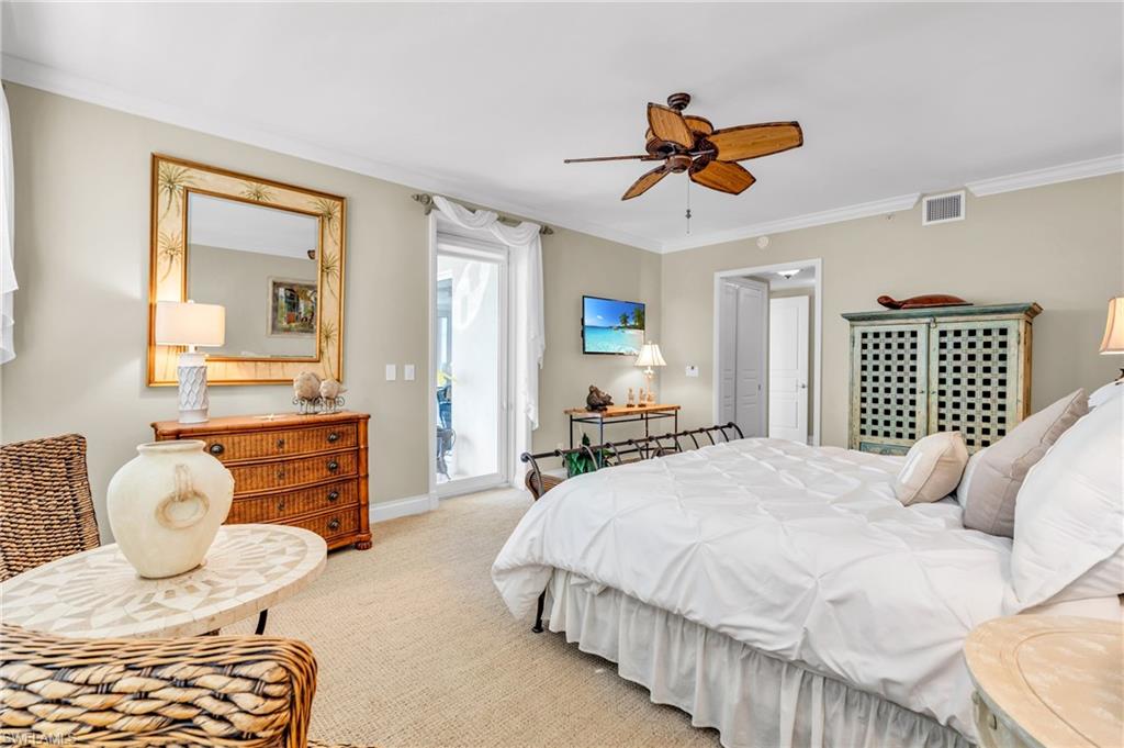 Main Bedroom showing Lanai Access Door