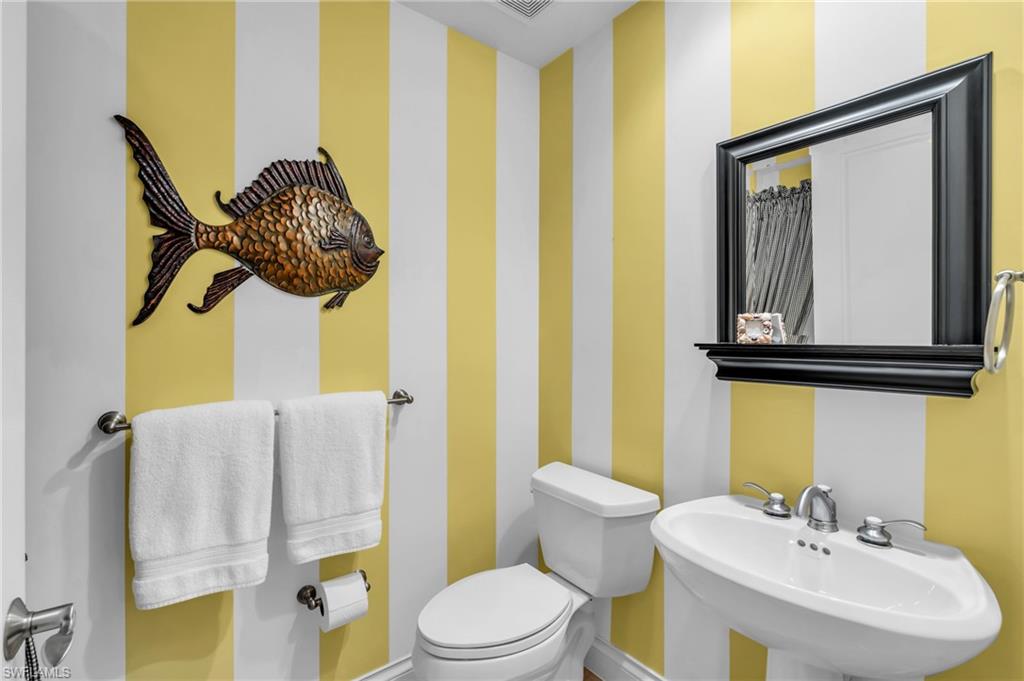 Guest bedroom #2 ensuite bathroom with sink and toilet
