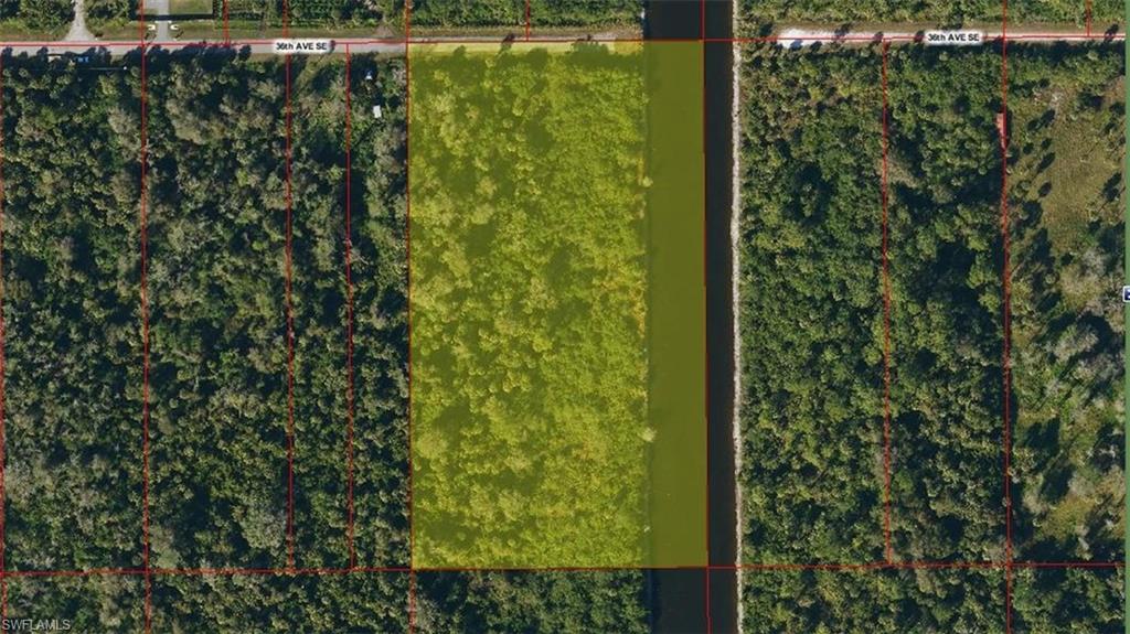 View of property location with property boundaries highlighted