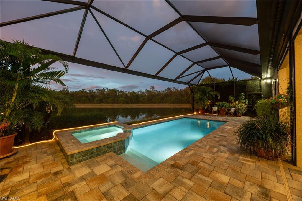 Sunset views from the pool area