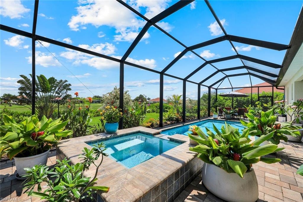 VERY PRIVATE SCREENED IN POOL AREA